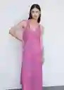 Vestido Loren Rosa Talla S Mujer Mango