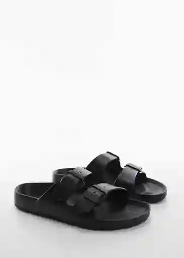 Chanclas Biorub Negro Talla 45 Hombre Mango