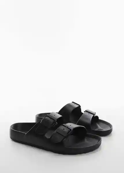 Chanclas Biorub Negro Talla 45 Hombre Mango