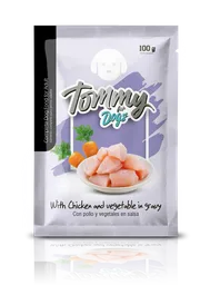 Tommy Alimento Trozos Dogs Adulto de Pollo Con Verduras y Salsa