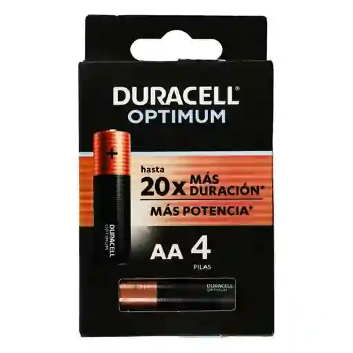 Duracell Pila Alcalina Optimun 1.5V AA
