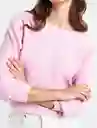 Saco Tejido Mujer Rosa Confite Medio Talla S 589E011 Naf Naf