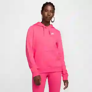 Nike Buzo Hoodie Lifestyle de Mujer Rosado Talla XS
