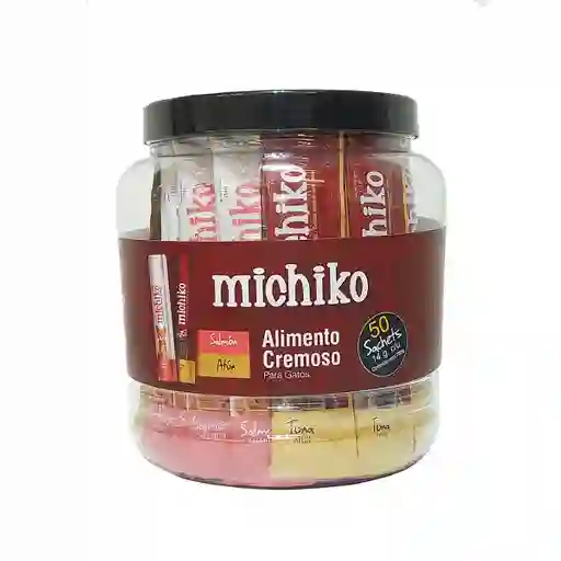 Michiko Snack Cremoso para Gato Salmon Atún