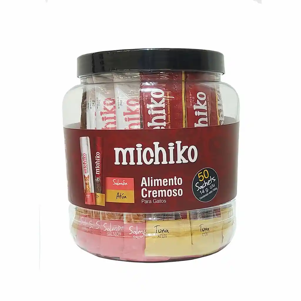 Michiko Snack Cremoso para Gato Salmon Atún