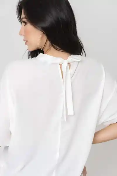 Blusa Claudette Color Blanco Crudo Talla S Ragged