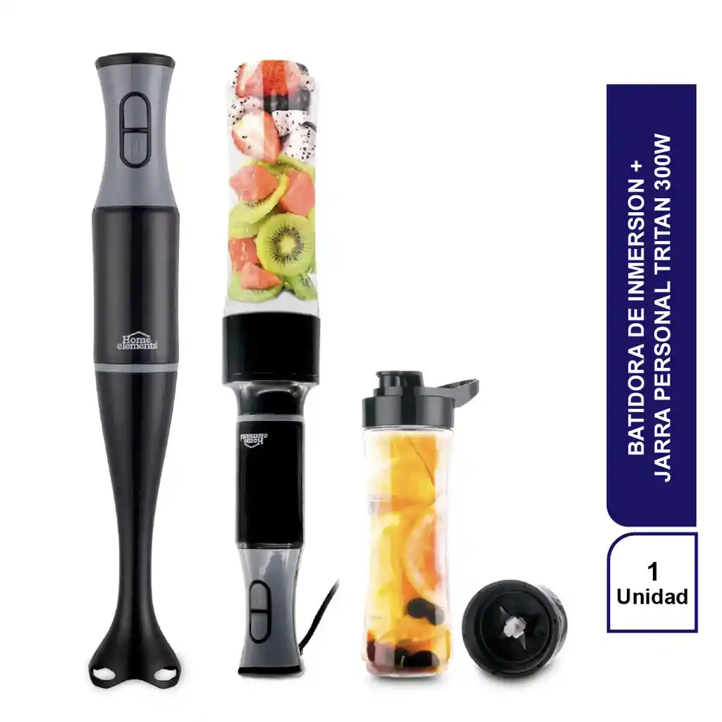 Set Batidora de Inmersión y Jarra Tritan 300W HE-538N 299896382