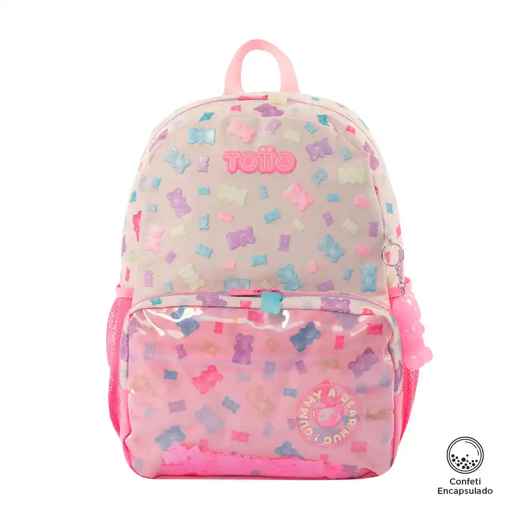 Morral Para Niña Gummy Bear Mediano Rosado