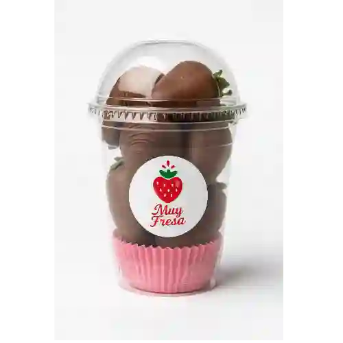 Fresas Cubiertas con Chocolate Dulce