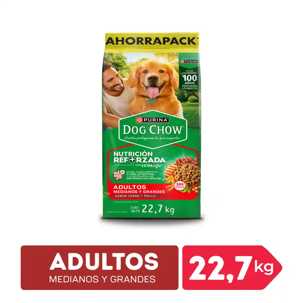 Comida para perro Dog Chow Adulto medianos y grandes x 22,7 kg