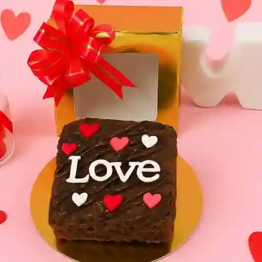 Caja brownies x1 love