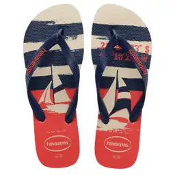 Sandalias Havaianas Top Nautical Hombre Beige/azul Talla 39/40