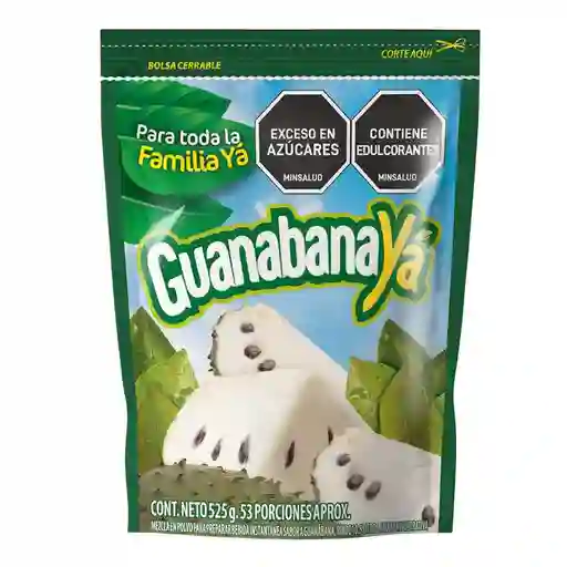 Mezcla Linea Ya Polvo Preparar Bebida Guanabana(525 Gr)