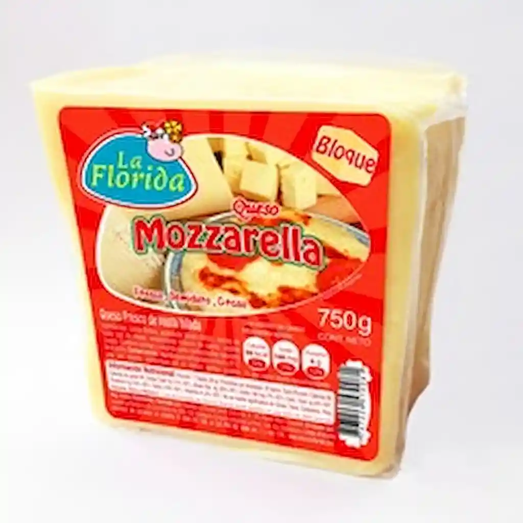 La Florida Queso Mozzarella en Bloque