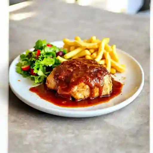 Lomo De Cerdo En Salsa Bbq Medio