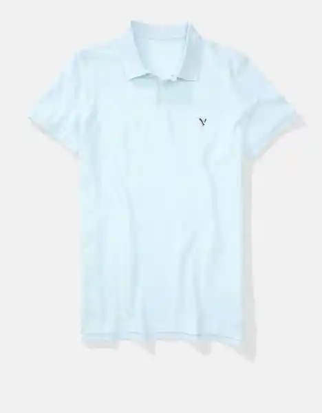 Camisa Con Stretch Hombre Azul Talla MEDIUM American Eagle