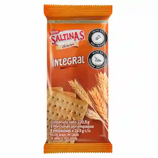Saltinas Galleta Tipo Cracker Integral Salada