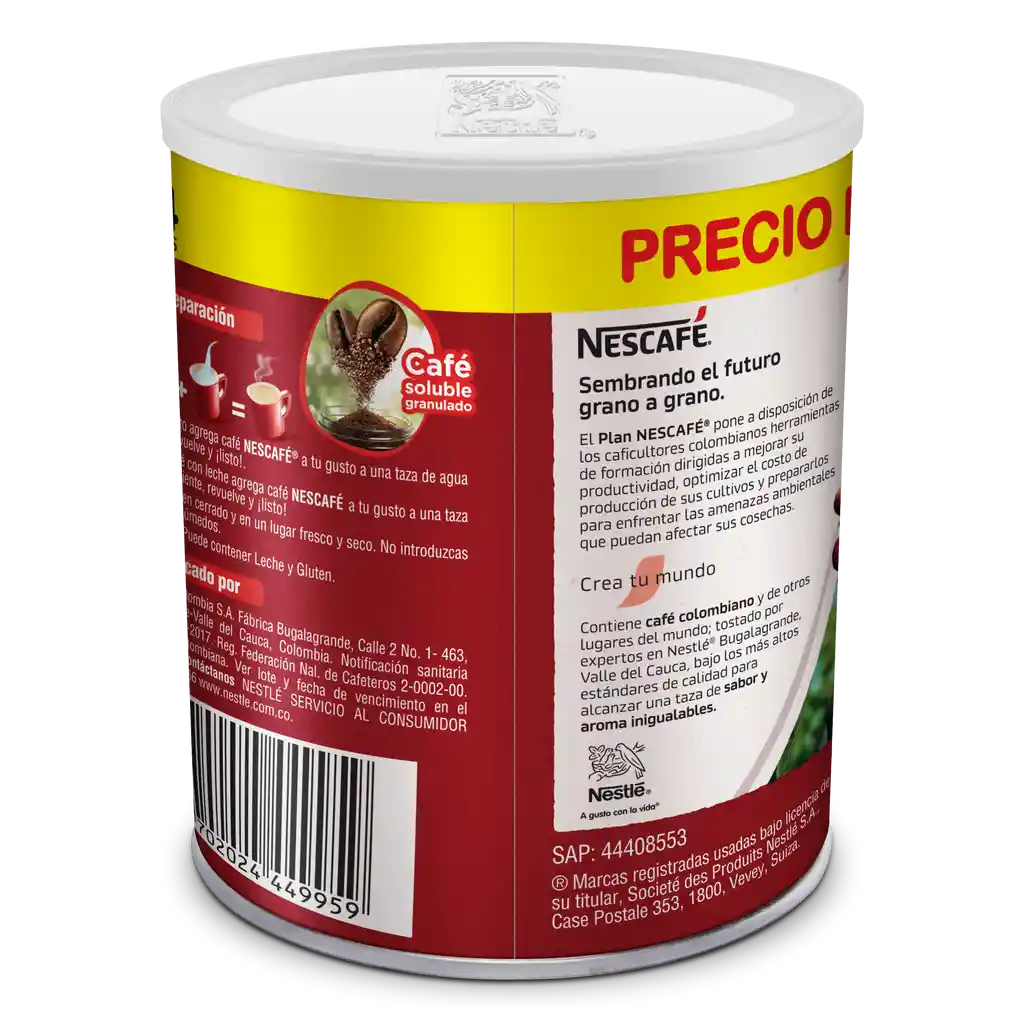 Café instantáneo NESCAFÉ Tradición x 231g