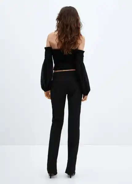 Blusa Jack Negro Talla S Mujer Mango