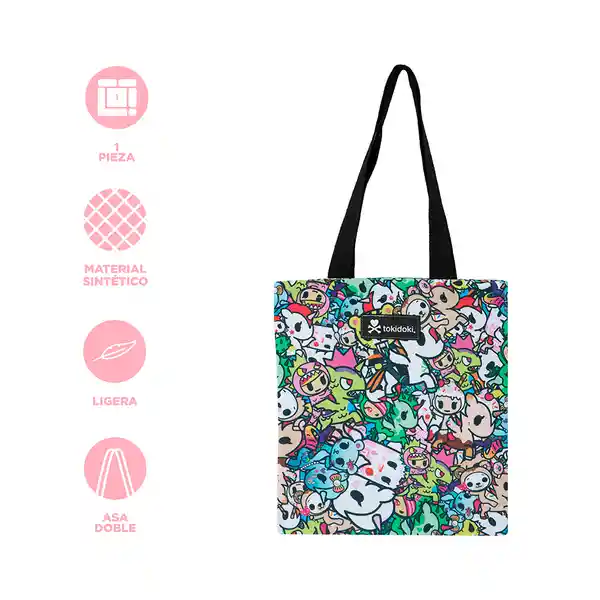 Bolso de Compras Multiprint Serie Tokidoki Negro Miniso