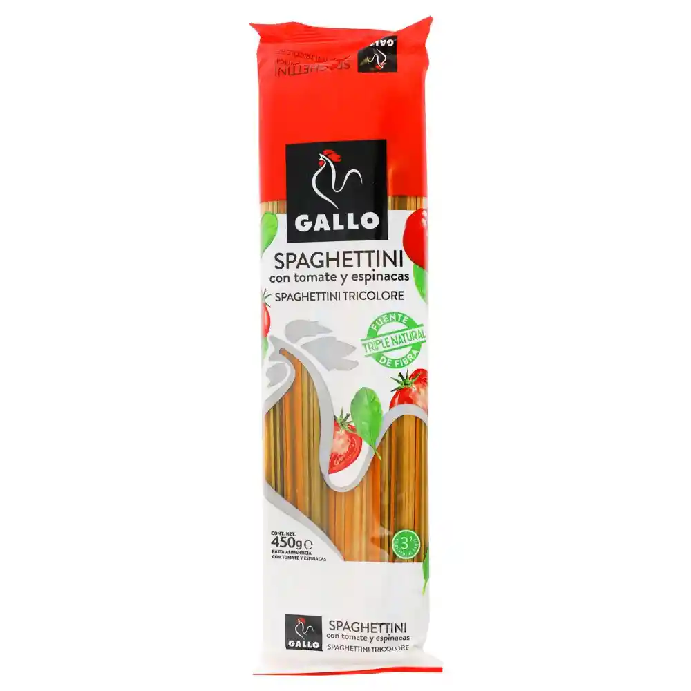 Gallo Pasta Spaghettini Tricolor