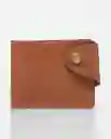 Billetera Snap Leather Goods Café Chevignon