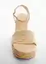 Sandalias Lailo Beige Talla 38 Mujer Mango