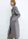 Abrigo Sirenita Gris Talla 24 Mujer Mango
