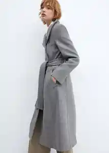 Abrigo Sirenita Gris Talla 24 Mujer Mango