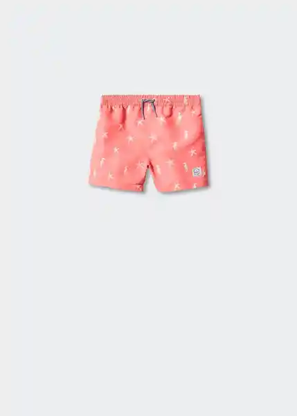 Short Bañador Amalfib Salmón Talla 53 Niños Mango