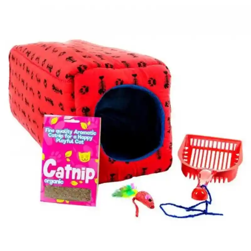 Home Sentry Kit Para Gato Túnel-Juguete-Catnip y Pala 29693