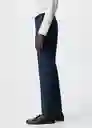 Pantalón Brasilia Navy Talla 48 Hombre Mango