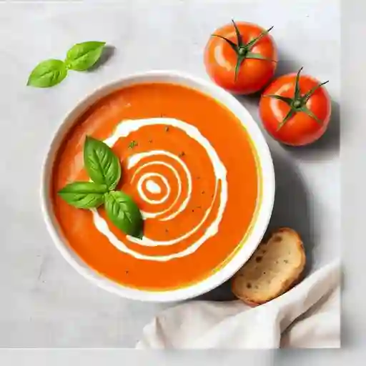 Crema De Tomate Y Albahaca/Creamy Tomato Basil