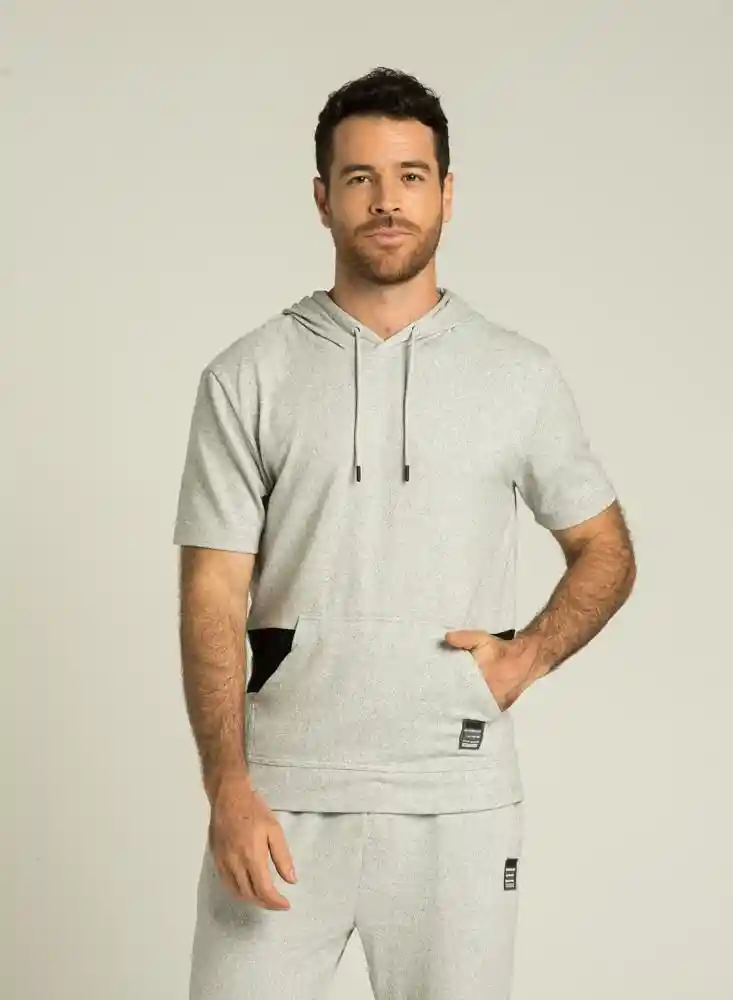 Camiseta Manga Corta L-gris Jasp