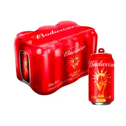 Budweiser Pack Cerveza 355 mL x 6 Und