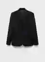 Blazer Americana Bergen Navy Talla M Mujer Mango