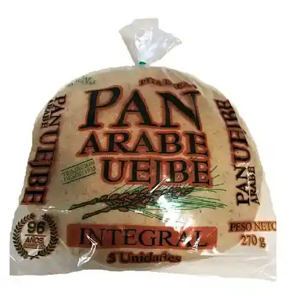 Pan Uejbe Integral Pan Arabe 270 Gr