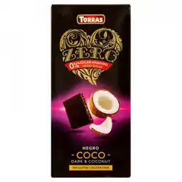 Torras Chocolate Negro de Coco sin Azúcar