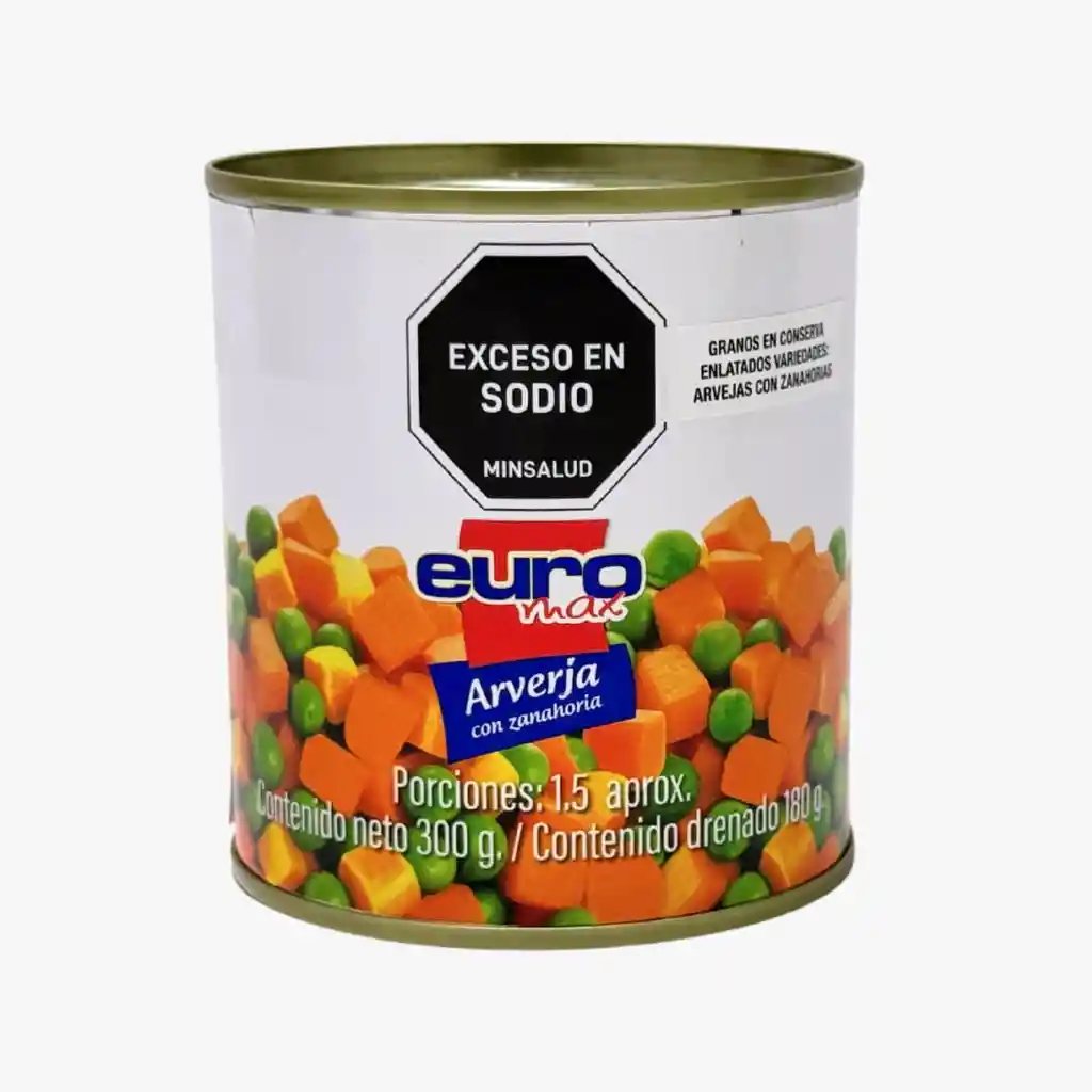 Arveja Con Zanahoria Euromax *300gr