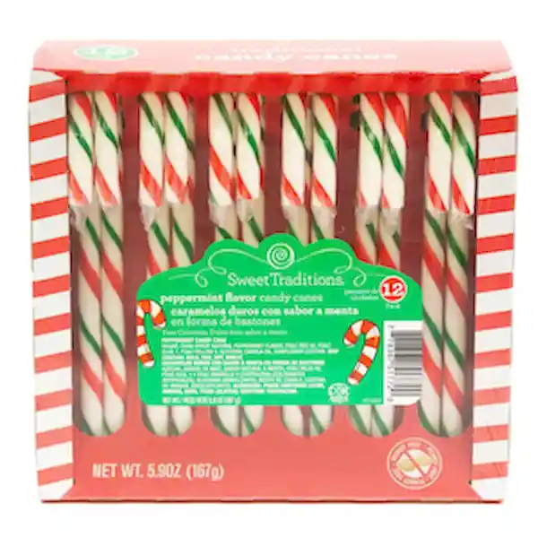 Sweet Traditions Bastón Caramelo Peppermint