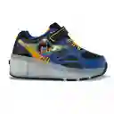 Los Gomosos Tenis Patines Con Luces Dung Niño Azul Talla 27