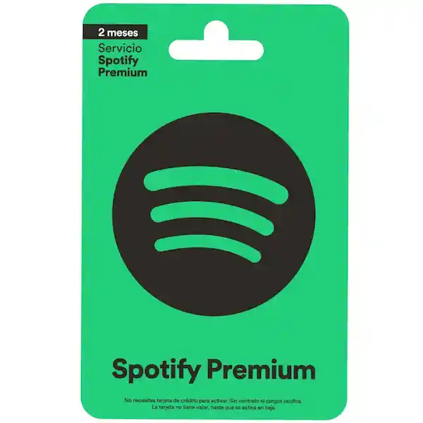 Spotify Tarjeta Premium 2 Meses