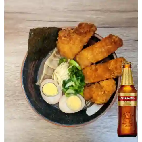Combo Ramen Katsu Cerdo + Club Colombia