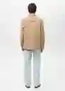 Sobrecamisa Jay Beige Talla XS Hombre Mango