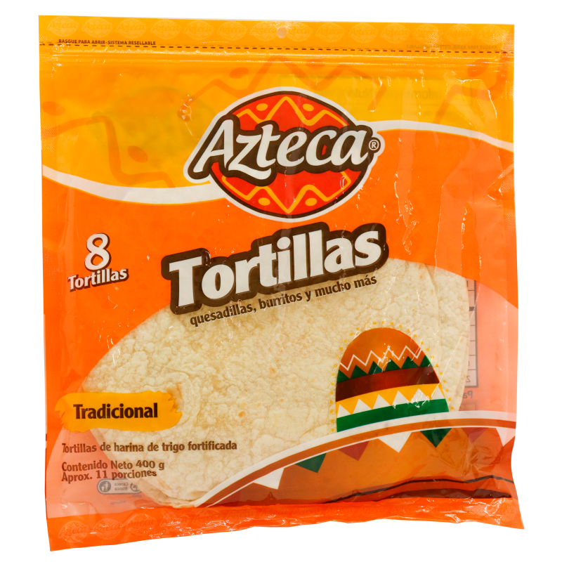 Azteca Tortilla de Harina de Trigo Tradicional 580 g