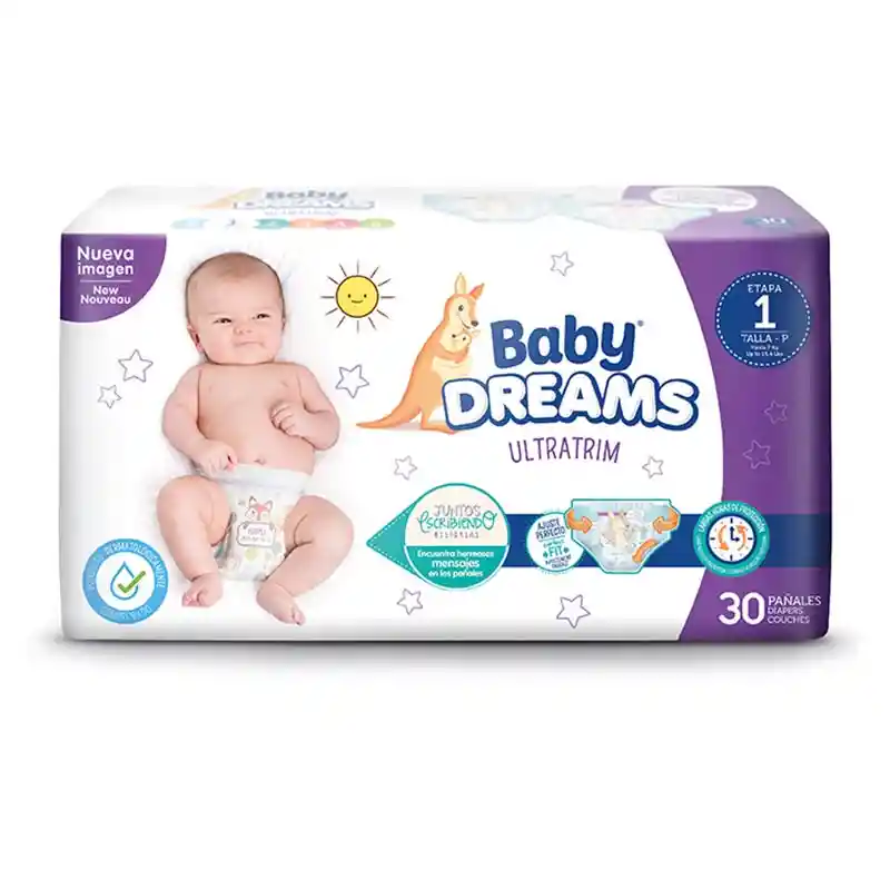 Baby Dreams Pañales Ultratrim Etapa 1