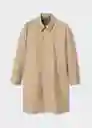 Parka Luis Camel Talla L Hombre Mango