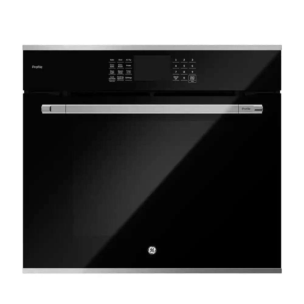 Horno Eléctrico de Convección Acero Inoxidable Con Vidrio Negro Ge Hgp8050ye1