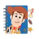Miniso Libreta Argollada Con Marca Paginas Woody Rayada A7
