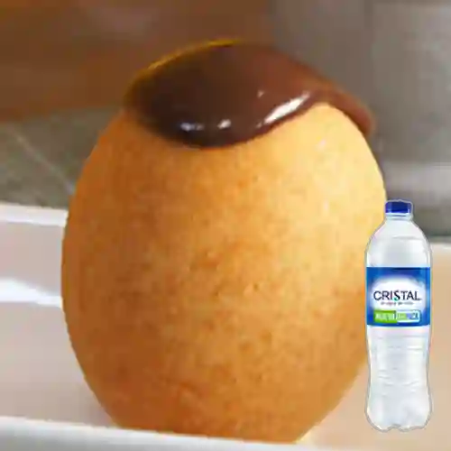 Combo Buñuelo Chocolate + Cristal Sin Gas 600 ml